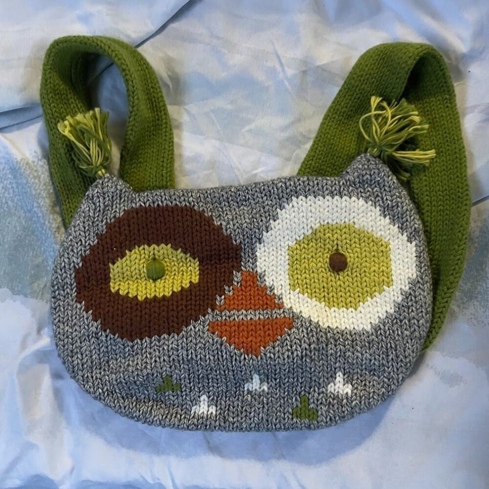 BLABLA KIDS Handknit WINK THE OWL BACKPACK